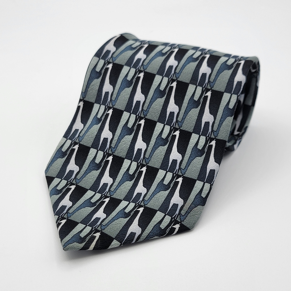 The Nature Conservancy‎ Preservation Collection Series Giraffe Silk Necktie Tie